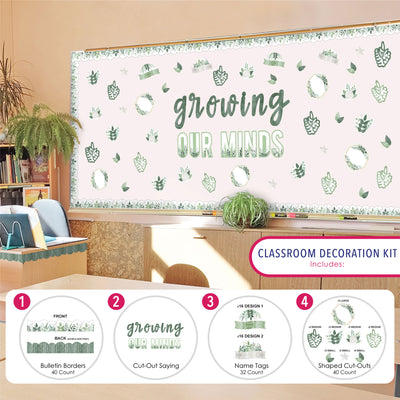 Eucalyptus Greenery - School Bulletin Board Set - Classroom Decoration Kit