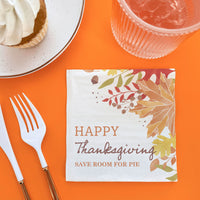 Custom Text Napkins - Fall Foliage