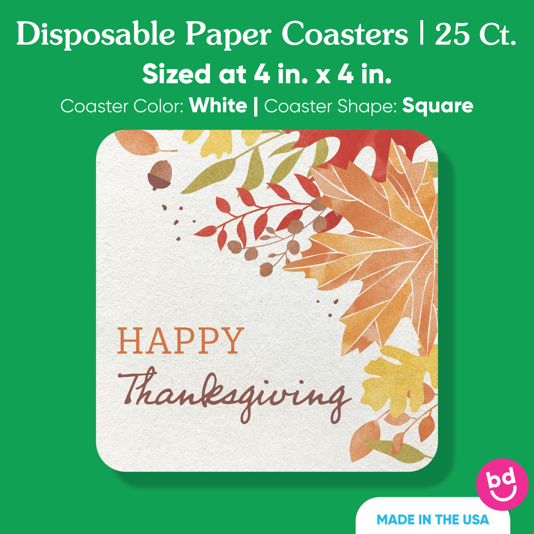 Drink Coasters - Fall Foliage - 25 Ct