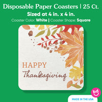 Drink Coasters - Fall Foliage - 25 Ct