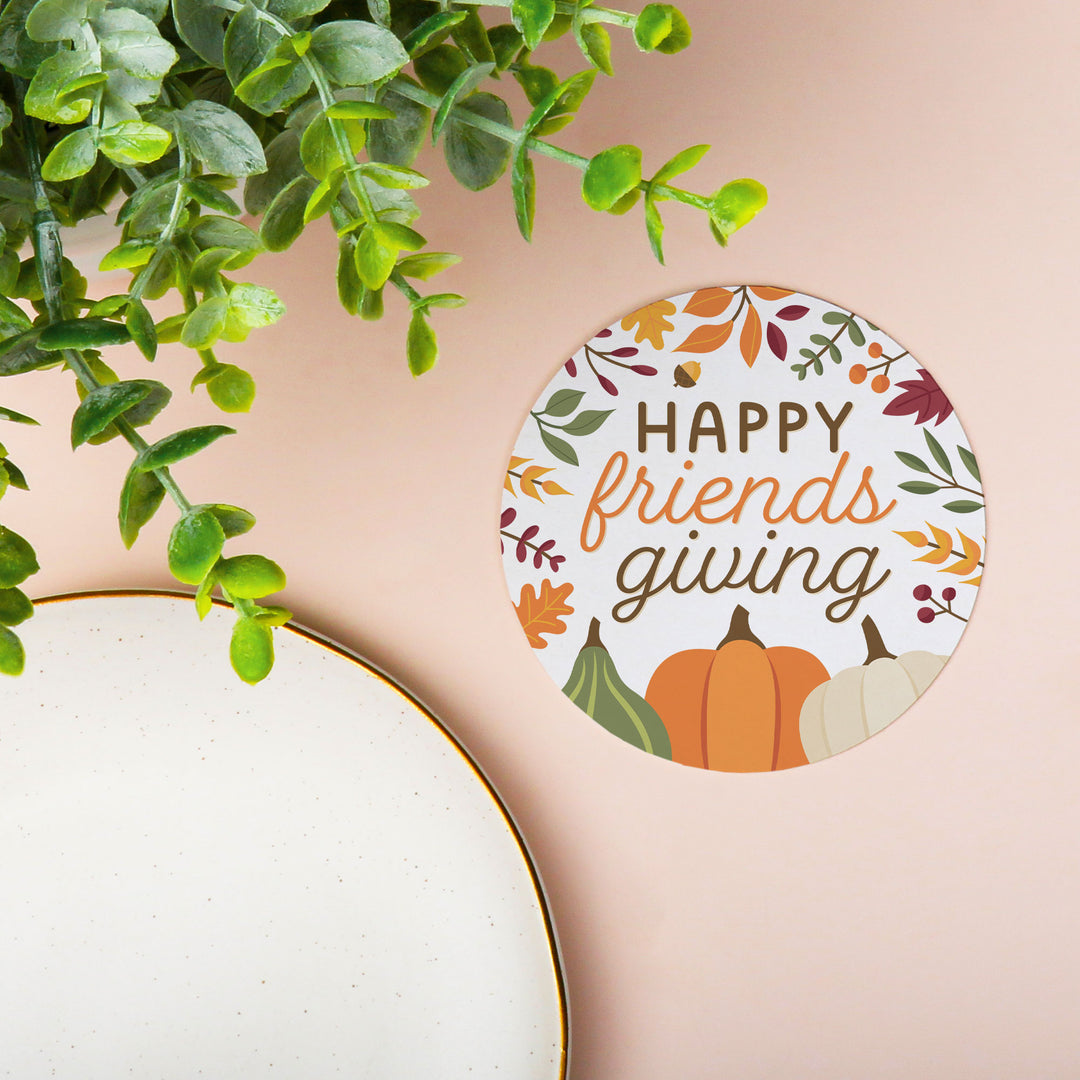 Drink Coasters - Fall Friends Thanksgiving - 25 Ct
