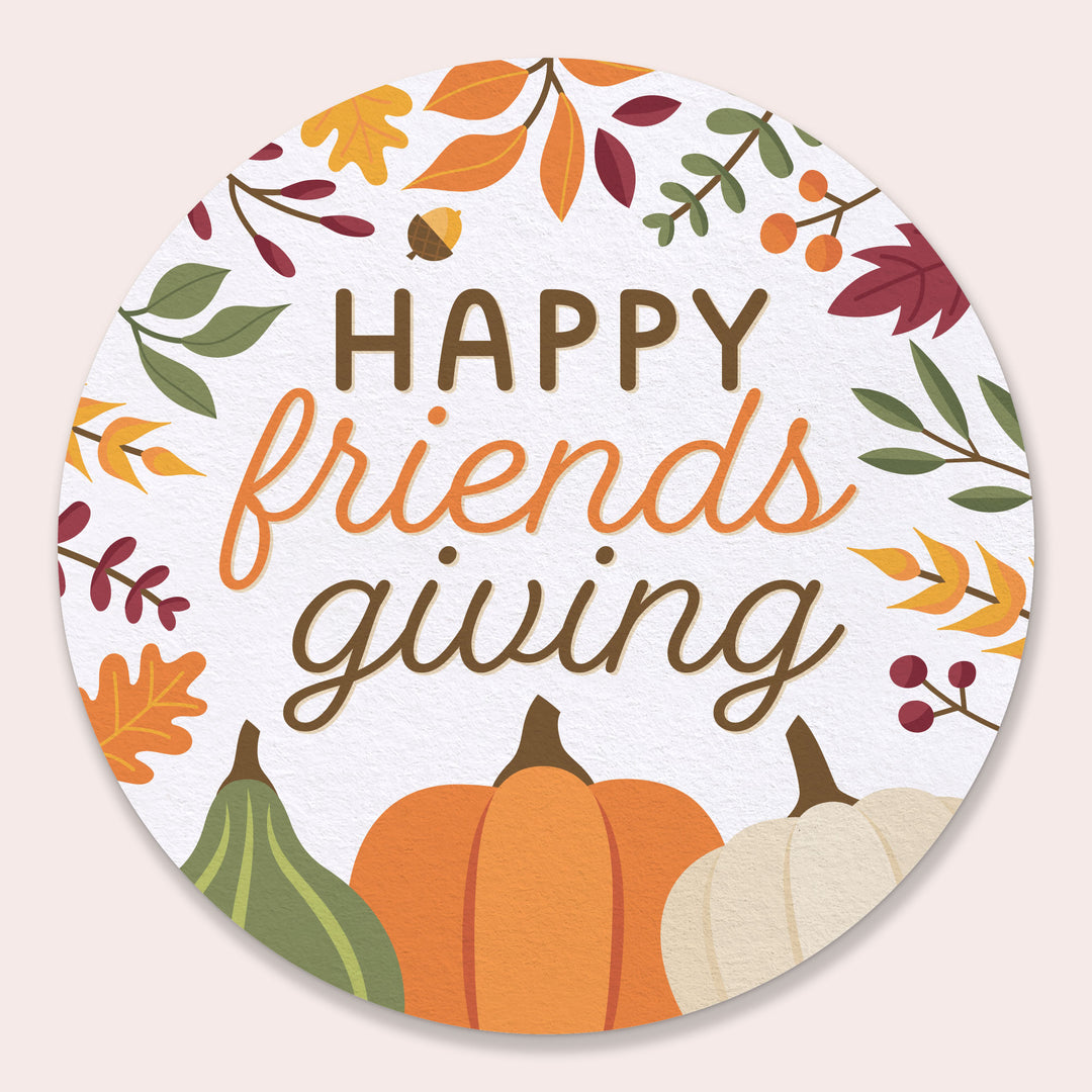 Drink Coasters - Fall Friends Thanksgiving - 25 Ct