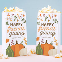 Custom Text Popcorn Bags - Fall Friends Thanksgiving