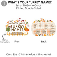 Fall Friends Thanksgiving - 4 Friendsgiving Party Games - 10 Cards Each - Gamerific Bundle