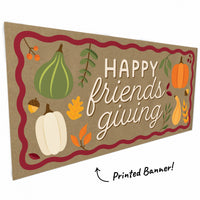 Fall Friends Thanksgiving Kraft Banner
