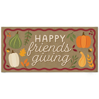 Fall Friends Thanksgiving Kraft Banner
