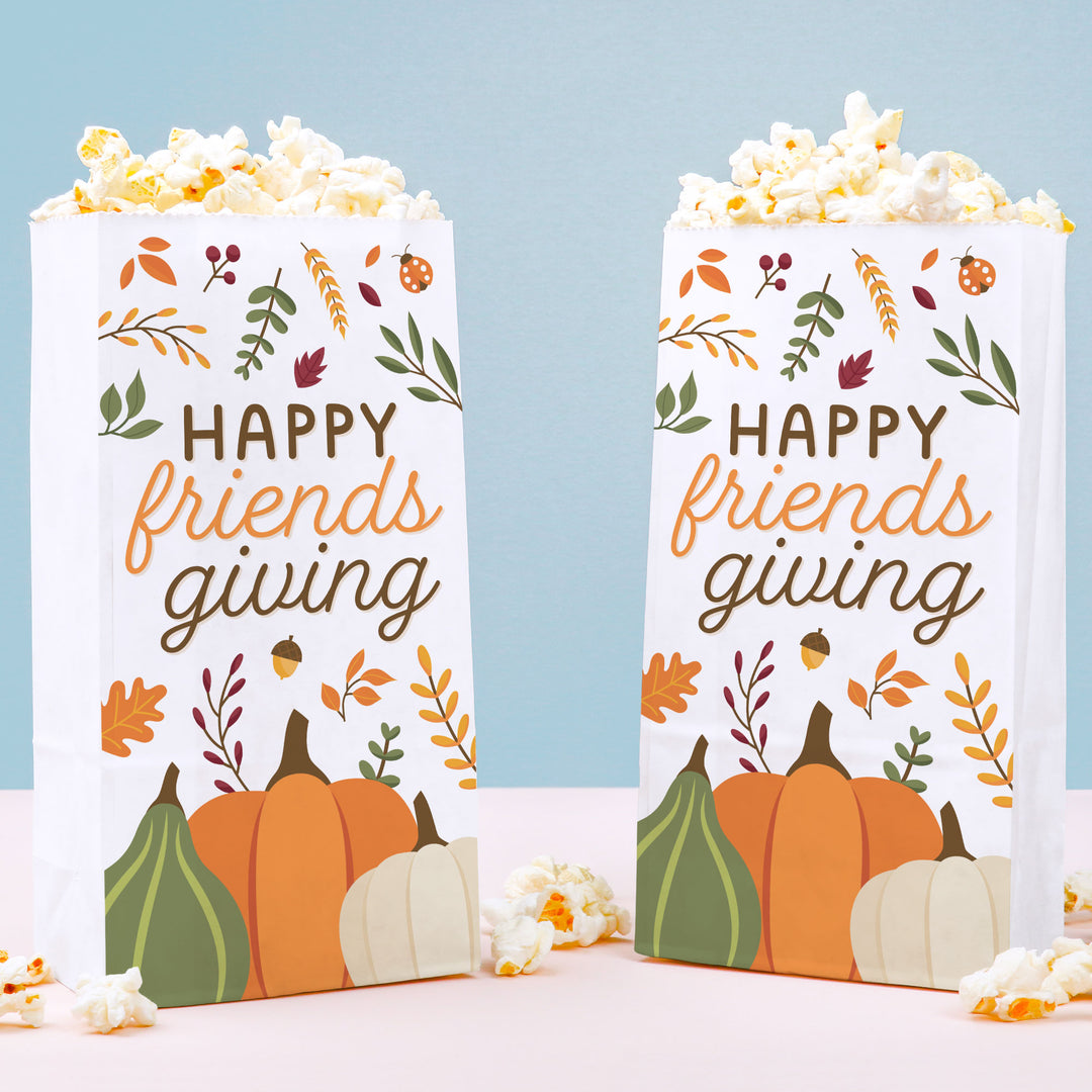Popcorn Bags - Happy Friends Thanksgiving - 25 Ct