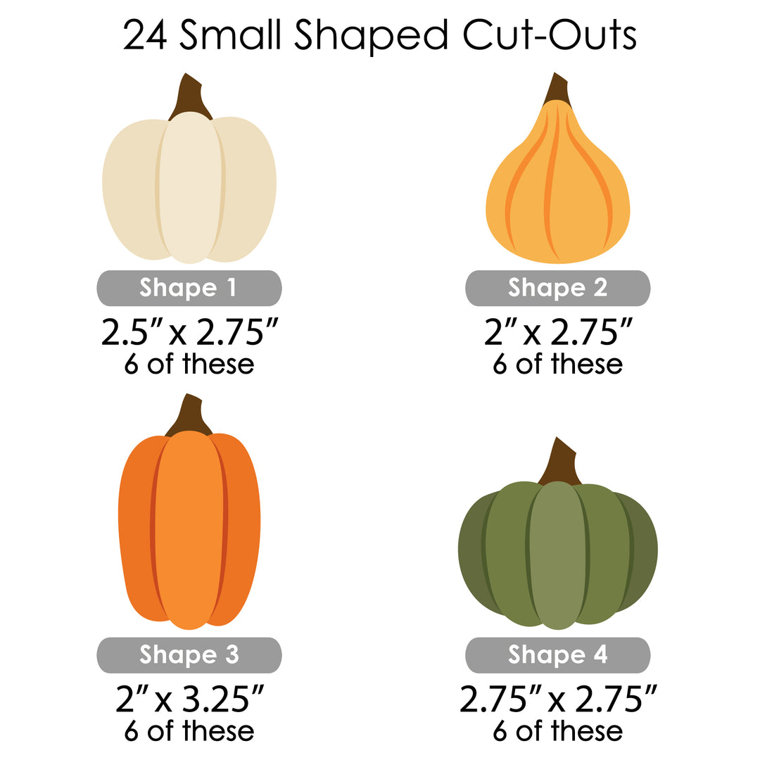 Fall Friends Thanksgiving - Friendsgiving Party DIY Decorations - Clothespin Garland Banner - 44 Pieces