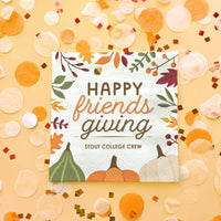 Custom Text Napkins - Fall Friends Thanksgiving