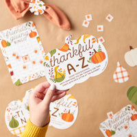Fall Friends Thanksgiving - 4 Friendsgiving Party Games - 10 Cards Each - Gamerific Bundle