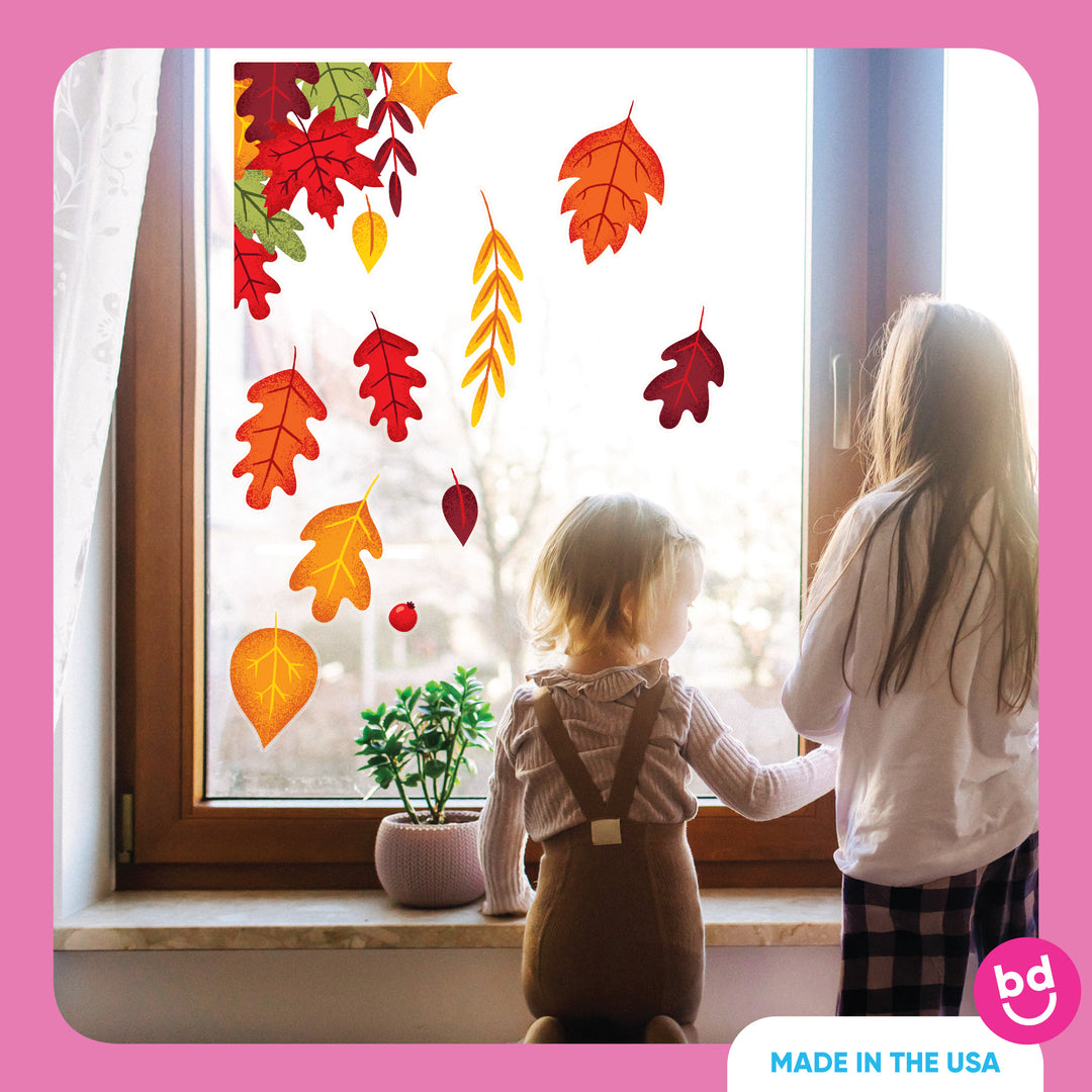 Fall Leaves Window Clings