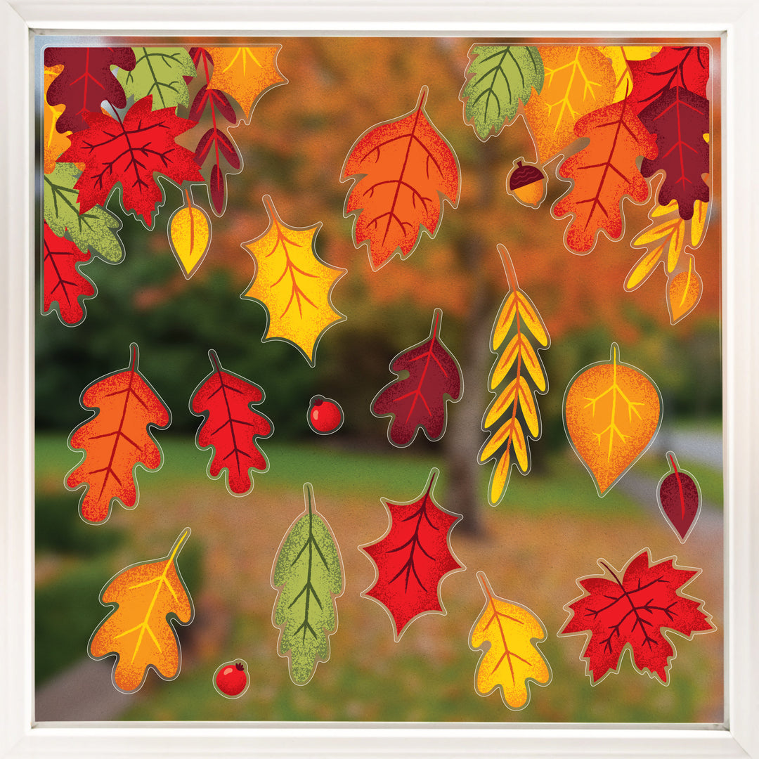 Fall Leaves Window Clings