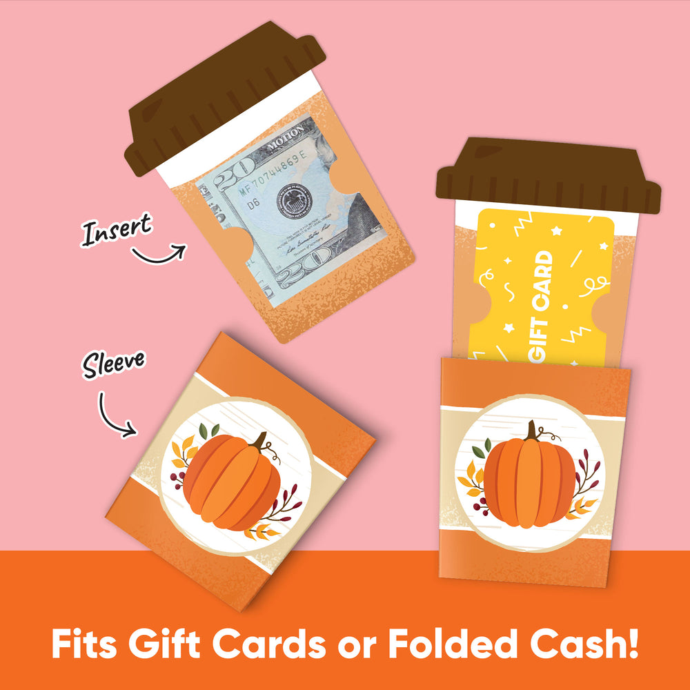 Fall Pumpkin Nifty Gifty Card Holders - 8 Ct