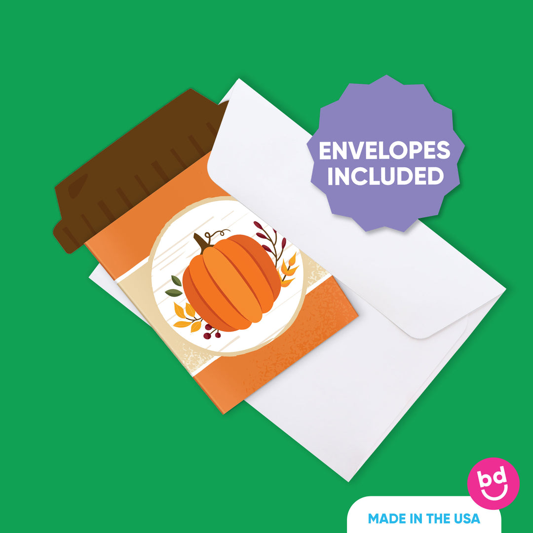 Fall Pumpkin Nifty Gifty Card Holders - 8 Ct