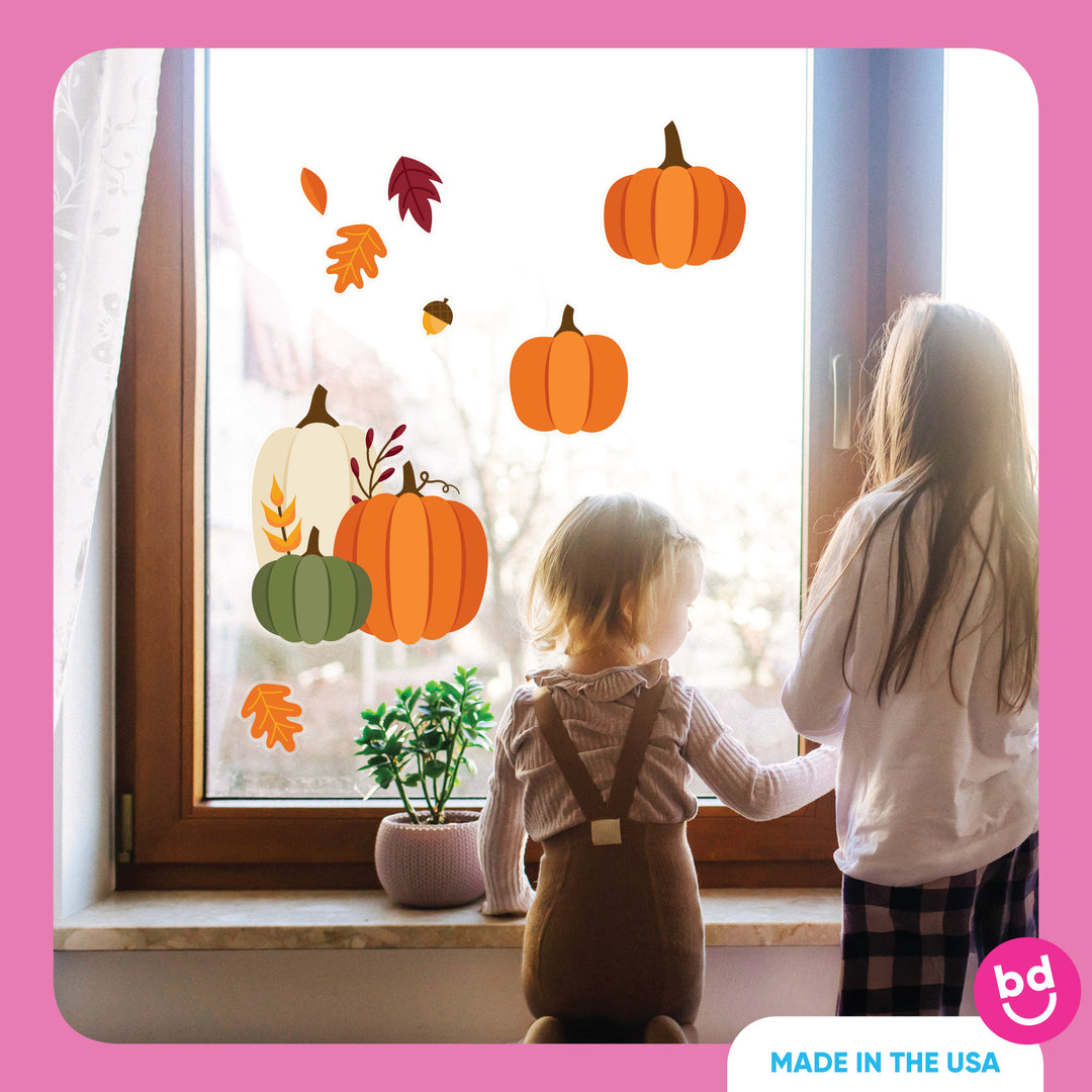 Fall Pumpkin Window Clings