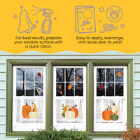 Fall Pumpkin Window Clings