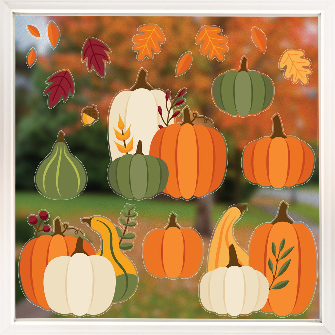 Fall Pumpkin Window Clings