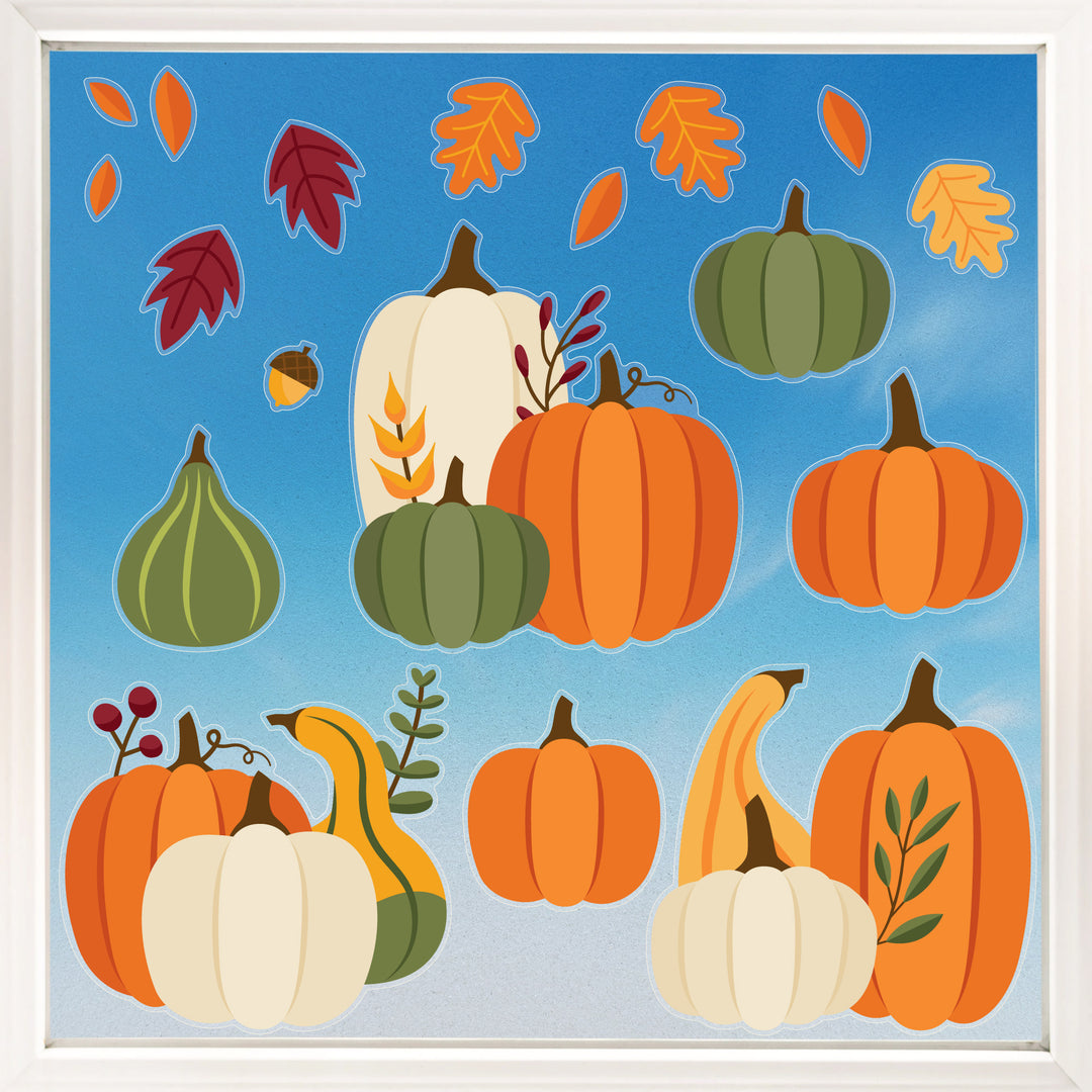 Fall Pumpkin Window Clings