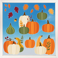 Fall Pumpkin Window Clings