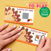 Fall Turkey Scratch Off Cards Game - 22 Ct