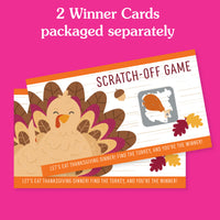 Fall Turkey Scratch Off Cards Game - 22 Ct