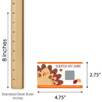 Fall Turkey Scratch Off Cards Game - 22 Ct