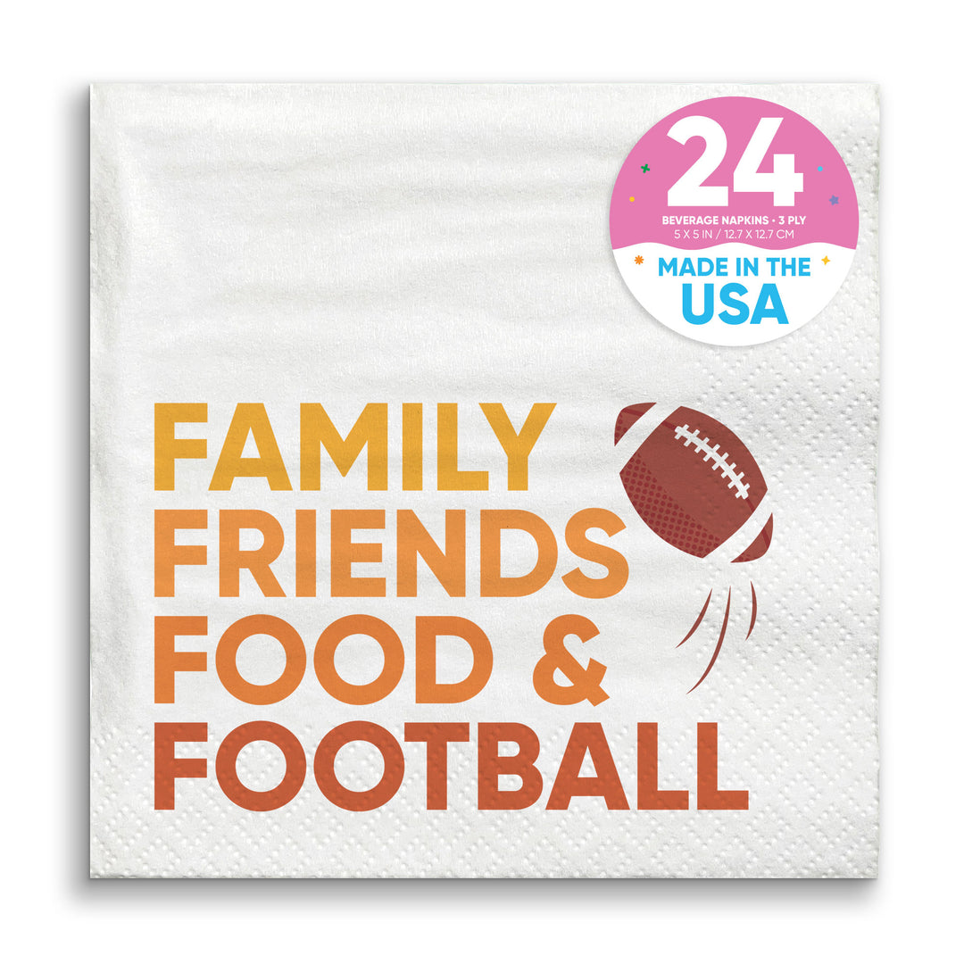 Napkins - Family Friends Food and Football