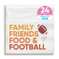 Napkins - Family Friends Food and Football