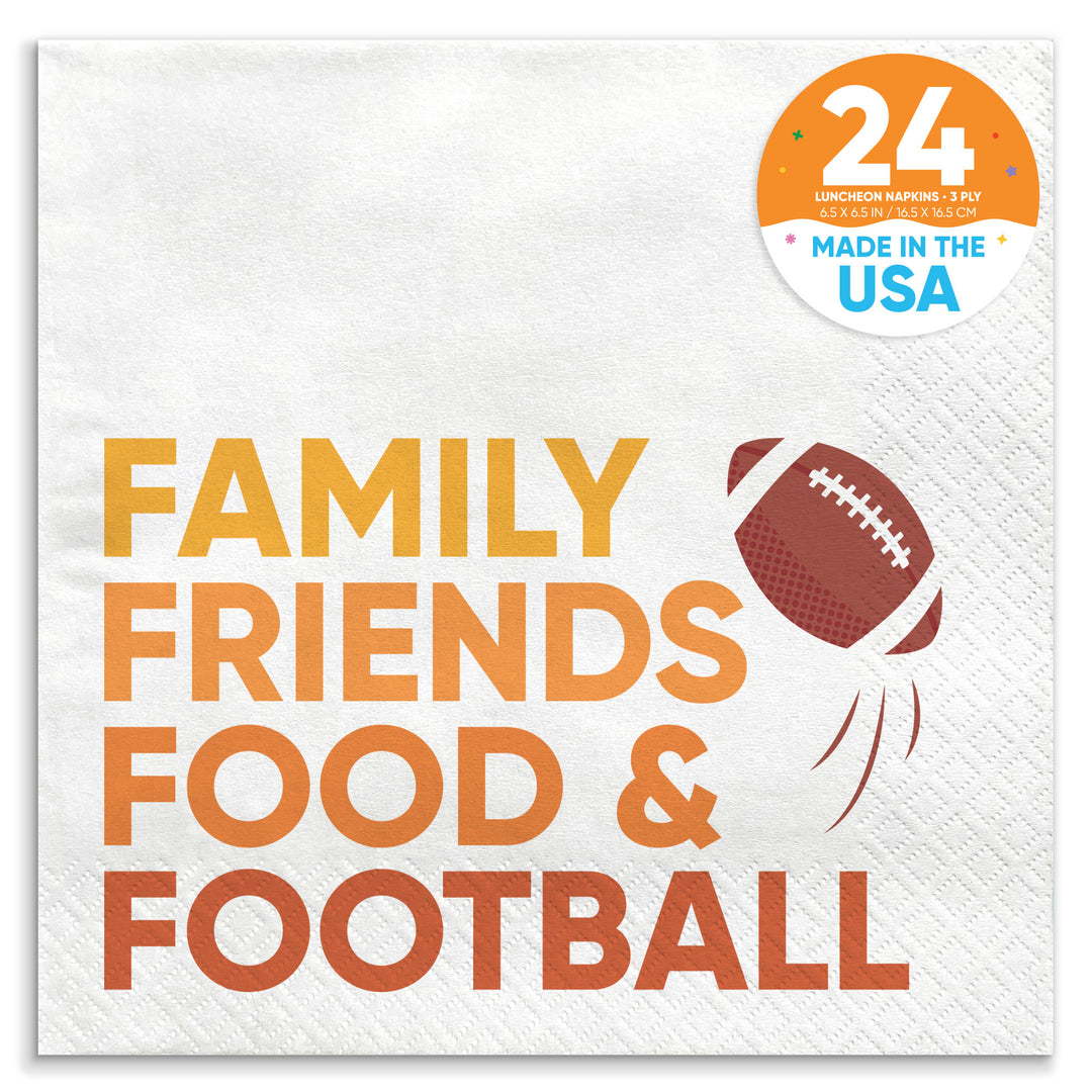 Napkins - Family Friends Food and Football