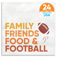 Napkins - Family Friends Food and Football