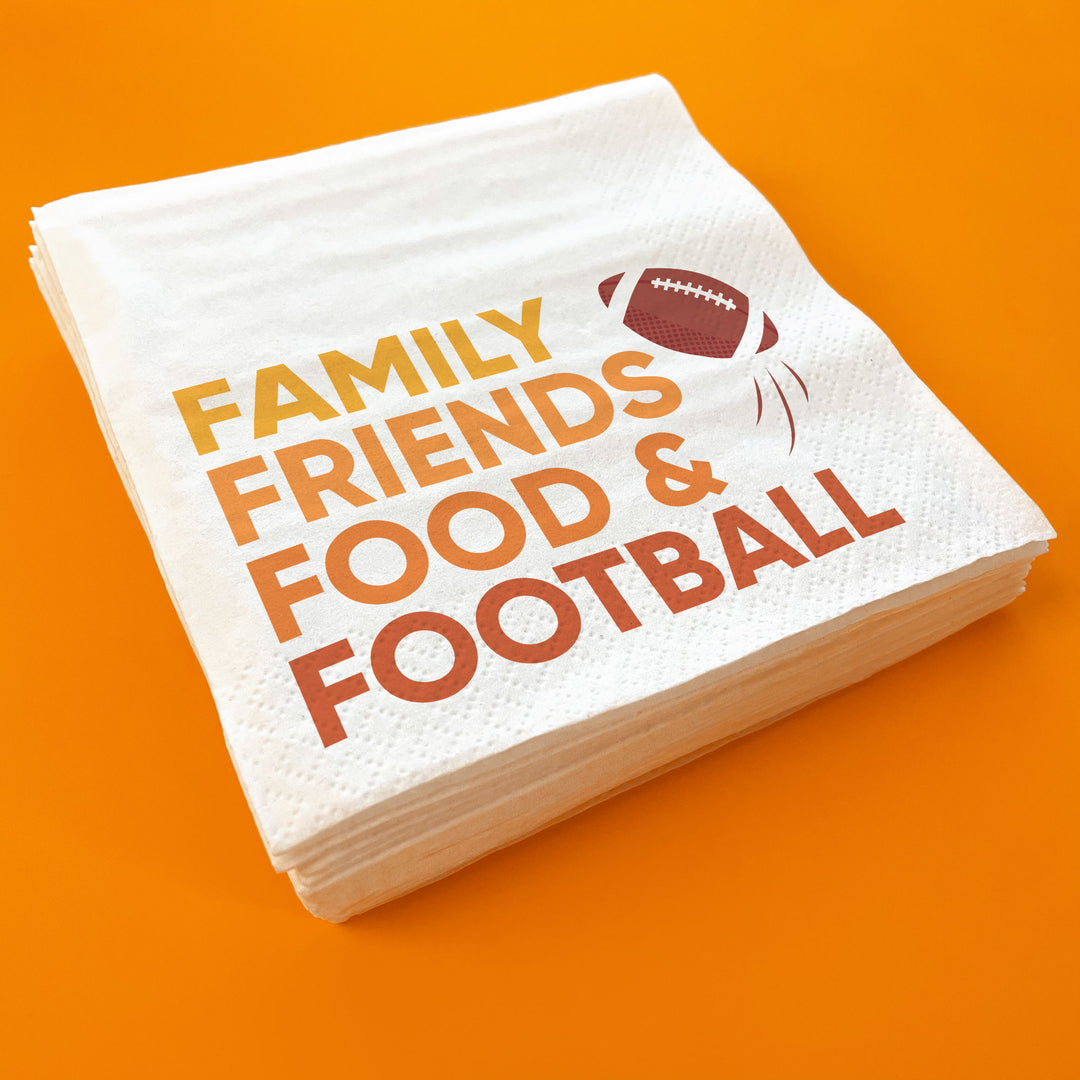 Napkins - Family Friends Food and Football