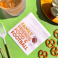 Napkins - Family Friends Food and Football