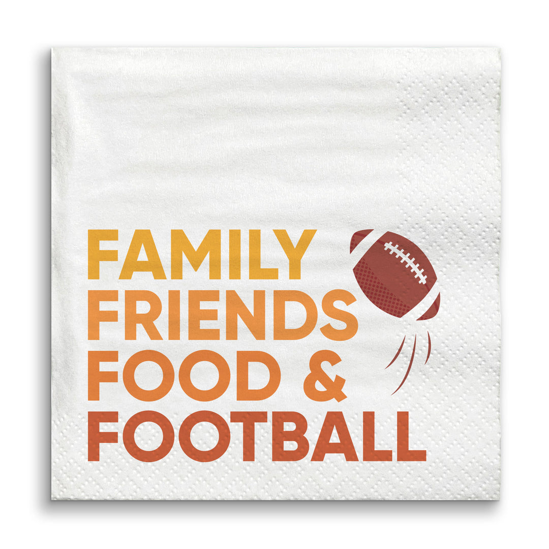 Napkins - Family Friends Food and Football