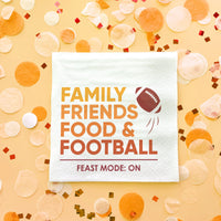 Custom Text Napkins - Family Friends Food and Football