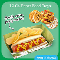 Family Tree Reunion Paper Food Trays - 12 Ct