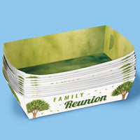 Family Tree Reunion Paper Food Trays - 12 Ct