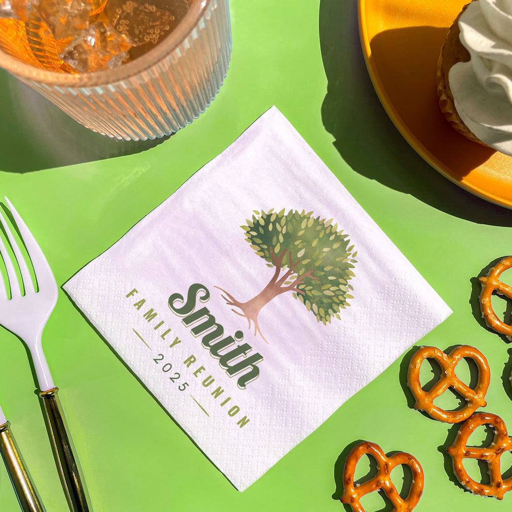 Custom Text Napkins - Family Reunion
