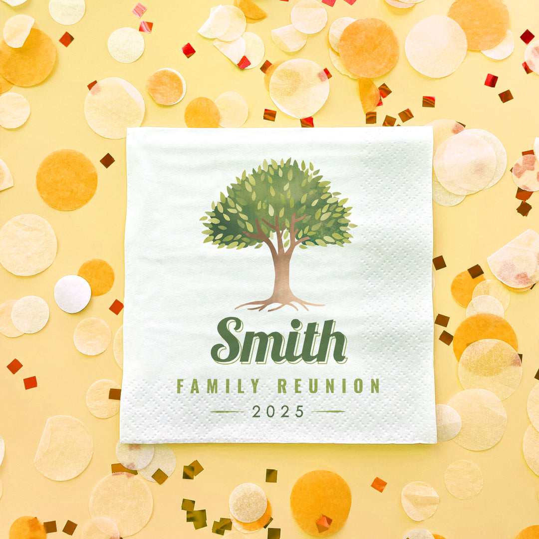 Custom Text Napkins - Family Reunion
