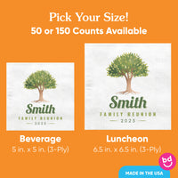Custom Text Napkins - Family Reunion