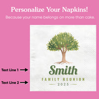 Custom Text Napkins - Family Reunion