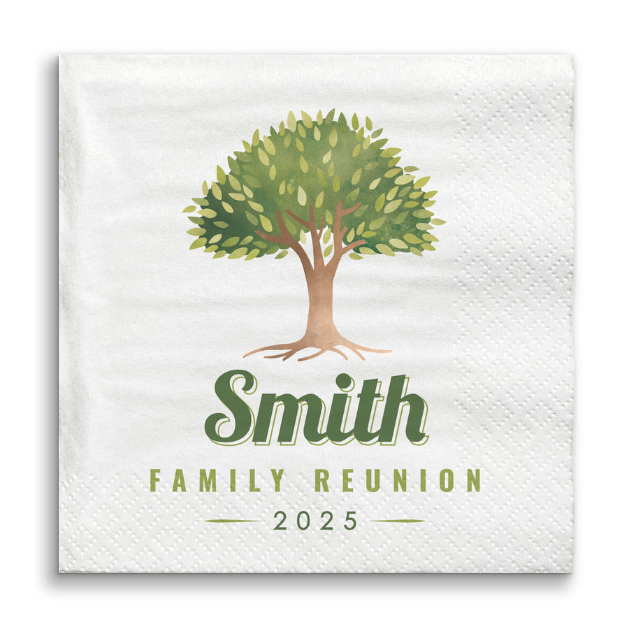 Custom Text Napkins - Family Reunion