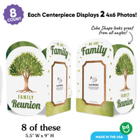 Family Tree Reunion Photo Centerpieces - 8 Ct