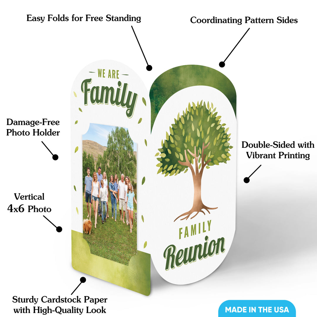 Family Tree Reunion Photo Centerpieces - 8 Ct