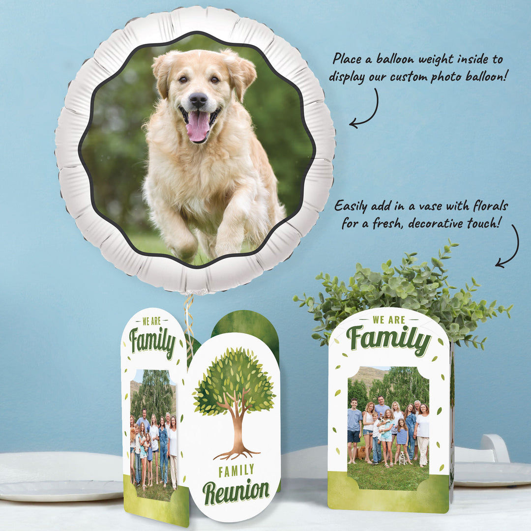 Family Tree Reunion Photo Centerpieces - 8 Ct