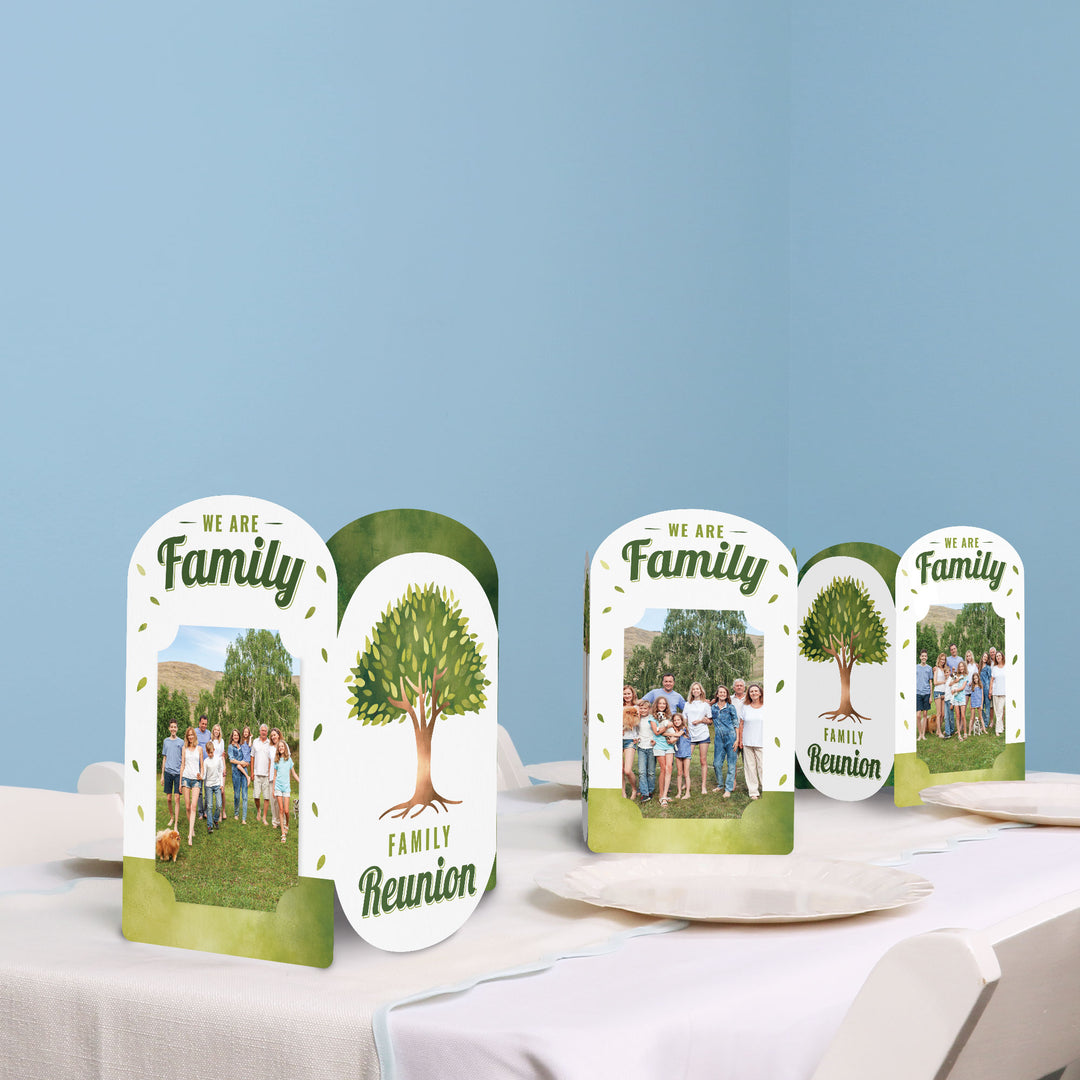 Family Tree Reunion Photo Centerpieces - 8 Ct
