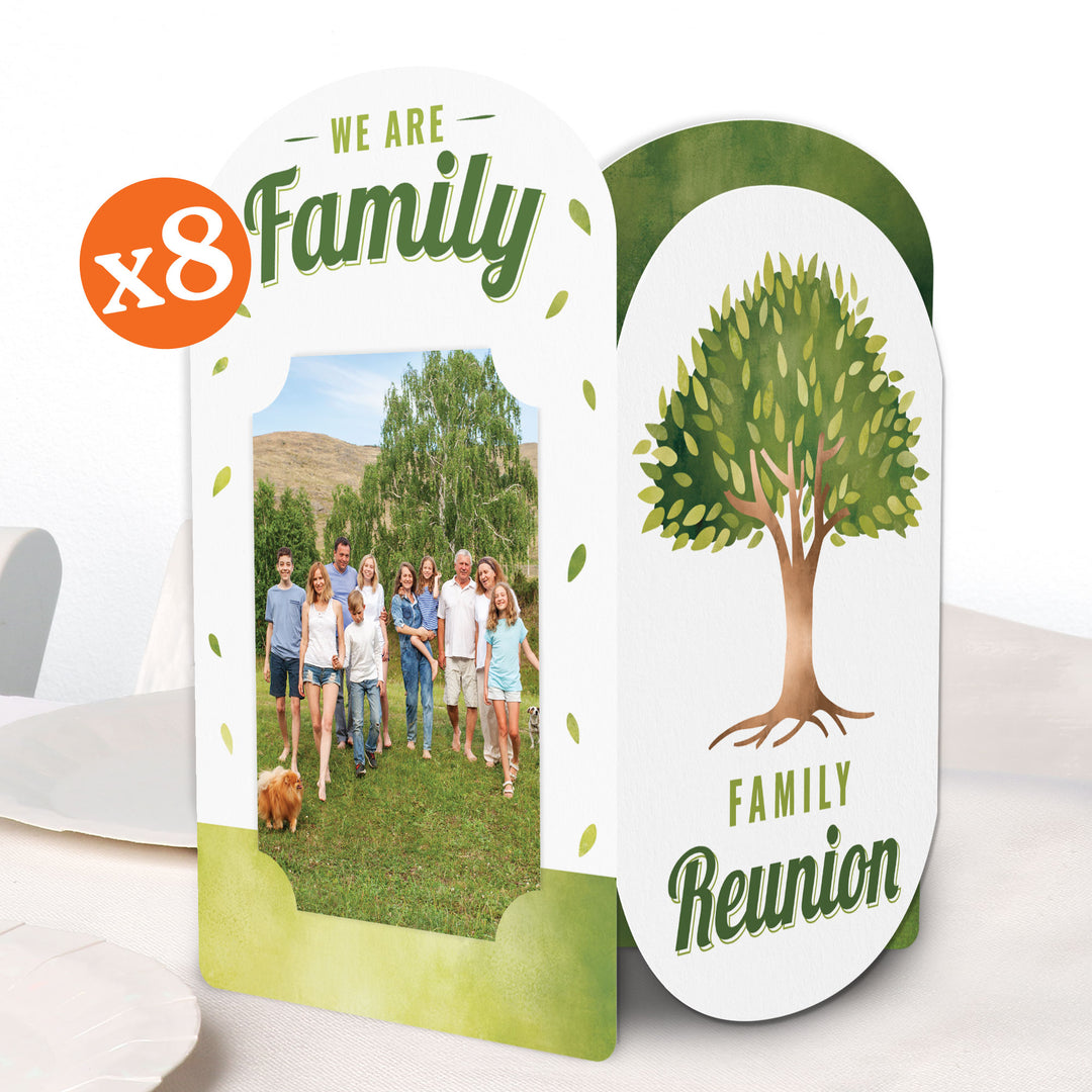 Family Tree Reunion Photo Centerpieces - 8 Ct