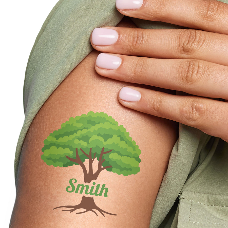 Custom Family Tree Temporary Tattoos - 12 Ct