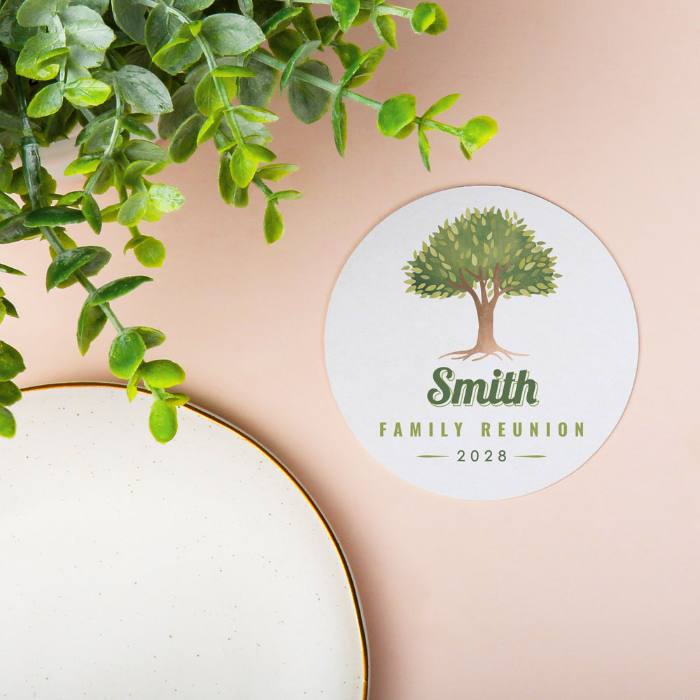 Custom Text Coasters - Family Reunion