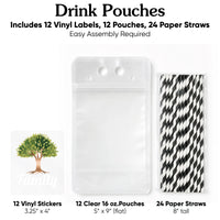 Drink Pouches - Family Tree Reunion - 12 Ct