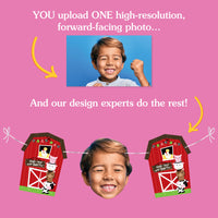 Custom Face Farm Animals Garland Banner